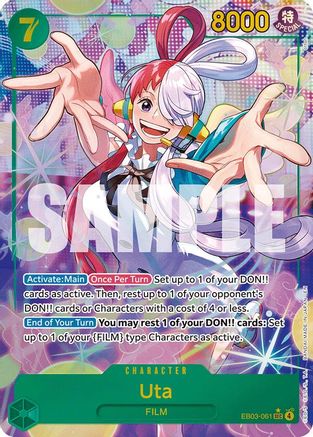 Uta (061) (Alternate Art) (EB03-061) [Extra Booster: One Piece Heroines Edition] Foil