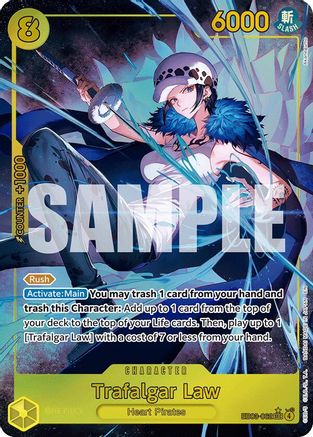 Trafalgar Law (Alternate Art) (EB03-062) [Extra Booster: One Piece Heroines Edition] Foil