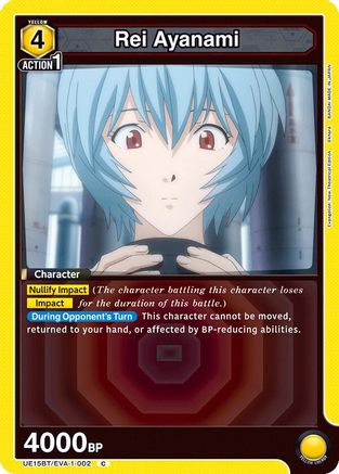 Rei Ayanami (002) (UE15BT/EVA-1-002) [UE15BT: Evangelion: New Theatrical Edition] - Deck Out Gaming