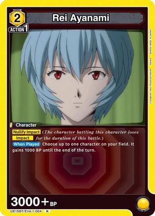 Rei Ayanami (004) (UE15BT/EVA-1-004) [UE15BT: Evangelion: New Theatrical Edition] Foil - Deck Out Gaming