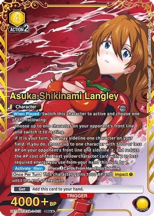 Asuka Shikinami Langley (013) (SR**) (UE15BT/EVA-1-013) [UE15BT: Evangelion: New Theatrical Edition] Foil - Deck Out Gaming