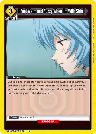 I Feel Warm and Fuzzy When I'm With Shinji (UE15BT/EVA-1-021) [UE15BT: Evangelion: New Theatrical Edition] - Deck Out Gaming