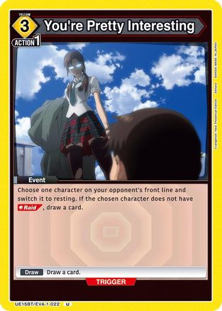 You're Pretty Interesting (UE15BT/EVA-1-022) [UE15BT: Evangelion: New Theatrical Edition] - Deck Out Gaming