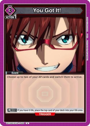 You Got It! (UE15BT/EVA-1-064) [UE15BT: Evangelion: New Theatrical Edition] - Deck Out Gaming