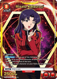 Misato Katsuragi (085) (R*) (UE15BT/EVA-1-085) [UE15BT: Evangelion: New Theatrical Edition] Foil - Deck Out Gaming