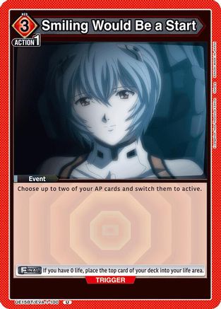 Smiling Would Be a Start (UE15BT/EVA-1-100) [UE15BT: Evangelion: New Theatrical Edition] - Deck Out Gaming