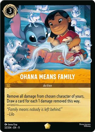 Ohana Means Family (32/204) [Winterspell] Cold Foil - Deck Out Gaming