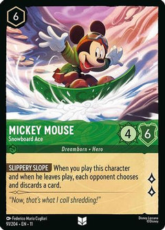 Mickey Mouse - Snowboard Ace (91/204) [Winterspell] - Deck Out Gaming