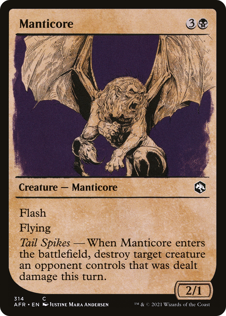 Manticore (314) [Adventures in the Forgotten Realms] foil - Deck Out Gaming