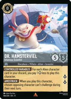 Dr. Hamsterviel - Infamous Scientist (186/204) [Winterspell] Cold Foil - Deck Out Gaming