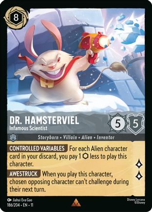 Dr. Hamsterviel - Infamous Scientist (186/204) [Winterspell] Cold Foil - Deck Out Gaming