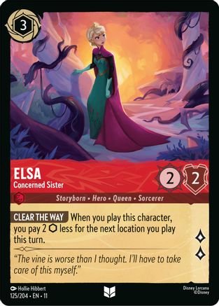Elsa - Concerned Sister (125/204) [Winterspell] - Deck Out Gaming