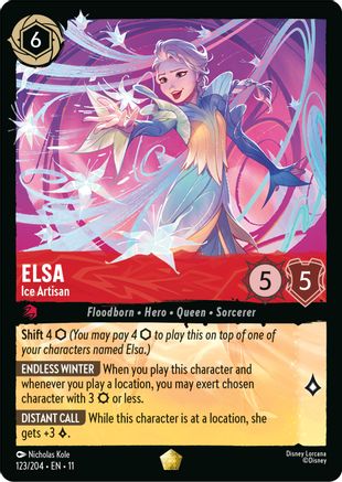 Elsa - Ice Artisan (123/204) [Winterspell] - Deck Out Gaming