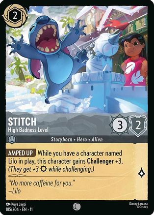 Stitch - High Badness Level (185/204) [Winterspell] - Deck Out Gaming
