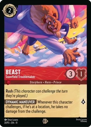 Beast - Snowfield Troublemaker (31) [Disney Lorcana Promo Cards] Cold Foil - Deck Out Gaming
