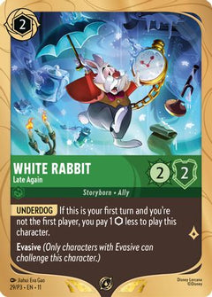 White Rabbit - Late Again (29) [Disney Lorcana Promo Cards] Holofoil - Deck Out Gaming