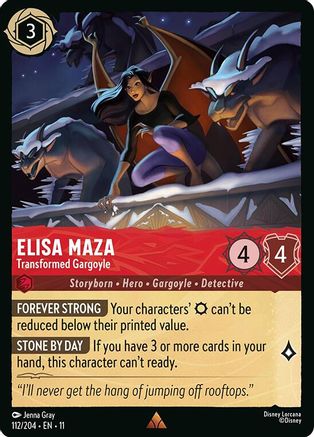Elisa Maza - Transformed Gargoyle (112/204) [Winterspell] - Deck Out Gaming