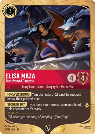 Elisa Maza - Transformed Gargoyle (30) [Disney Lorcana Promo Cards] Holofoil - Deck Out Gaming