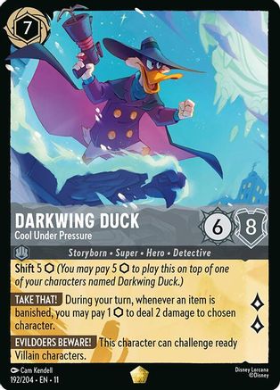 Darkwing Duck - Cool Under Pressure (192/204) [Winterspell] Cold Foil - Deck Out Gaming