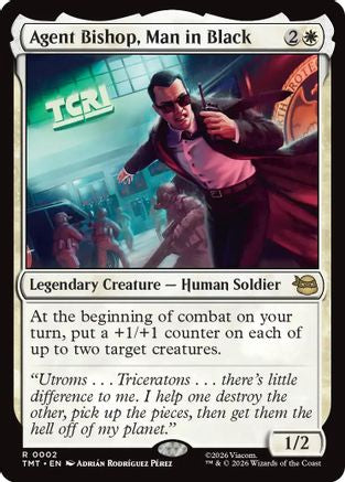 Agent Bishop, Man in Black (2) [Teenage Mutant Ninja Turtles] foil - Deck Out Gaming