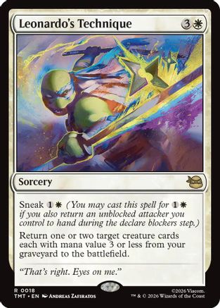 Leonardo's Technique (18) [Teenage Mutant Ninja Turtles] foil - Deck Out Gaming