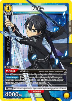 Kirito (002) (UEX06BT/SAO-2-002) [UEX06BT: Sword Art Online Vol.2] Foil - Deck Out Gaming