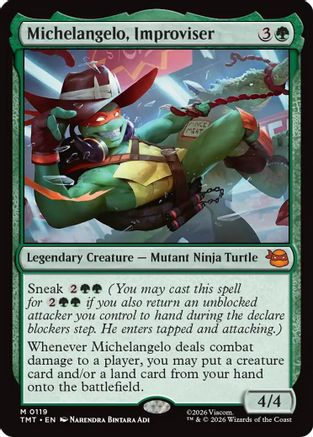 Michelangelo, Improviser (119) [Teenage Mutant Ninja Turtles] - Deck Out Gaming