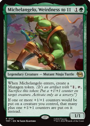 Michelangelo, Weirdness to 11 (121) [Teenage Mutant Ninja Turtles] foil - Deck Out Gaming
