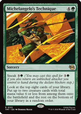 Michelangelo's Technique (122) [Teenage Mutant Ninja Turtles] foil - Deck Out Gaming