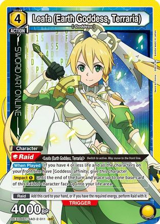 Leafa (Earth Goddess, Terraria) (UEX06BT/SAO-2-011) [UEX06BT: Sword Art Online Vol.2] Foil - Deck Out Gaming