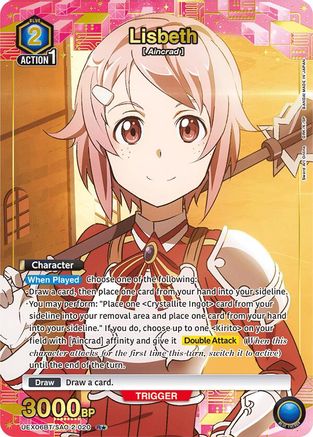 Lisbeth (020) (R*) (UEX06BT/SAO-2-020) [UEX06BT: Sword Art Online Vol.2] Foil - Deck Out Gaming