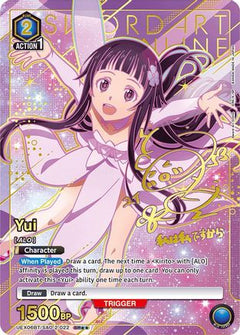 Yui (022) (SR**) (UEX06BT/SAO-2-022) [UEX06BT: Sword Art Online Vol.2] Foil - Deck Out Gaming