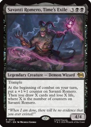 Savanti Romero, Time's Exile (72) [Teenage Mutant Ninja Turtles] foil - Deck Out Gaming