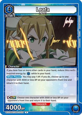 Leafa (024) (UEX06BT/SAO-2-024) [UEX06BT: Sword Art Online Vol.2] Foil - Deck Out Gaming