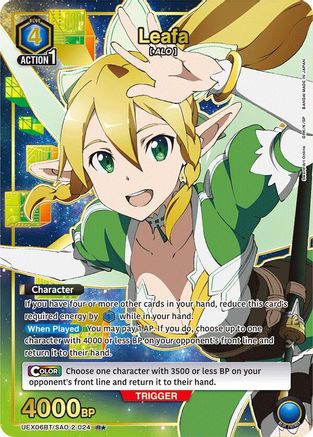 Leafa (024) (R*) (UEX06BT/SAO-2-024) [UEX06BT: Sword Art Online Vol.2] Foil - Deck Out Gaming