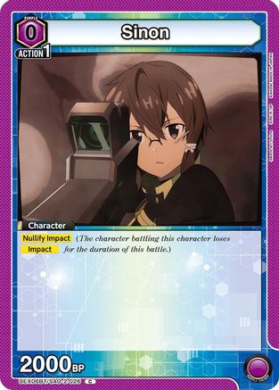 Sinon (026) (UEX06BT/SAO-2-026) [UEX06BT: Sword Art Online Vol.2] - Deck Out Gaming
