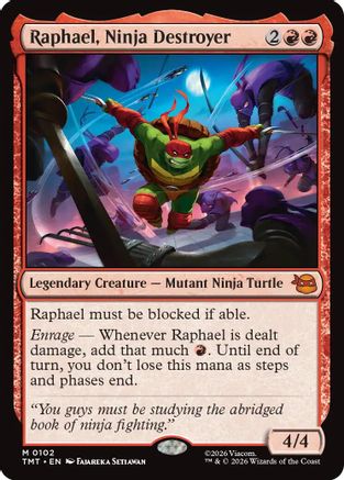 Raphael, Ninja Destroyer (102) [Teenage Mutant Ninja Turtles] foil - Deck Out Gaming