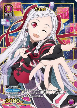 Yuna (030) (U*) (UEX06BT/SAO-2-030) [UEX06BT: Sword Art Online Vol.2] Foil - Deck Out Gaming
