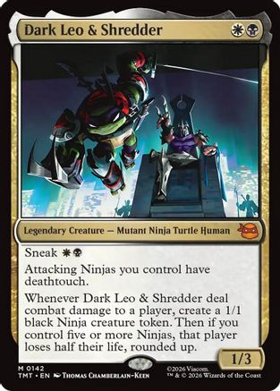 Dark Leo & Shredder (142) [Teenage Mutant Ninja Turtles] - Deck Out Gaming