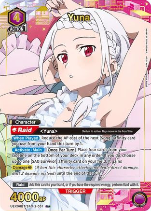 Yuna (031) (R*) (UEX06BT/SAO-2-031) [UEX06BT: Sword Art Online Vol.2] Foil - Deck Out Gaming