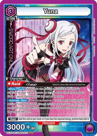Yuna (032) (UEX06BT/SAO-2-032) [UEX06BT: Sword Art Online Vol.2] Foil - Deck Out Gaming