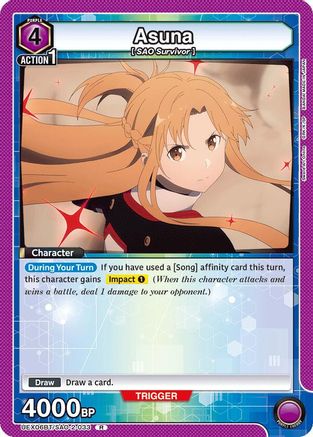 Asuna (033) (UEX06BT/SAO-2-033) [UEX06BT: Sword Art Online Vol.2] Foil - Deck Out Gaming