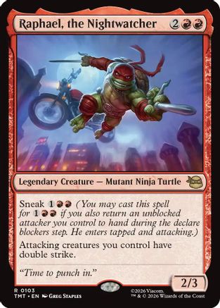 Raphael, the Nightwatcher (103) [Teenage Mutant Ninja Turtles] foil - Deck Out Gaming