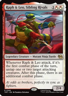 Raph & Leo, Sibling Rivals (166) [Teenage Mutant Ninja Turtles] - Deck Out Gaming