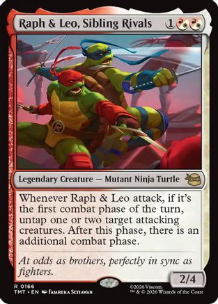 Raph & Leo, Sibling Rivals (166) [Teenage Mutant Ninja Turtles] - Deck Out Gaming