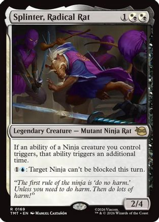Splinter, Radical Rat (169) [Teenage Mutant Ninja Turtles] - Deck Out Gaming