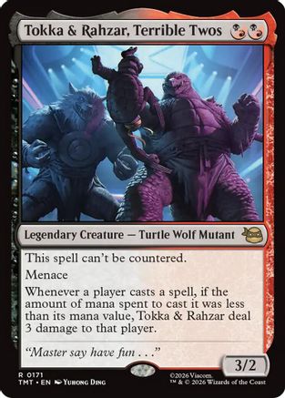 Tokka & Rahzar, Terrible Twos (171) [Teenage Mutant Ninja Turtles] foil - Deck Out Gaming