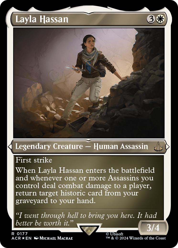 Layla Hassan (177) [Assassin's Creed] etched - Deck Out Gaming