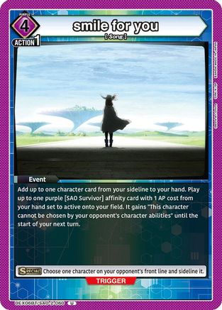 smile for you (UEX06BT/SAO-2-060) [UEX06BT: Sword Art Online Vol.2] - Deck Out Gaming