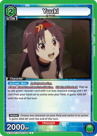 Yuuki (068) (UEX06BT/SAO-2-068) [UEX06BT: Sword Art Online Vol.2] - Deck Out Gaming